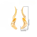 Asymmetrical Twist Geometric Stud Earrings