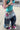 Plaid Panel Wide Leg Washed Jeans Secondary image