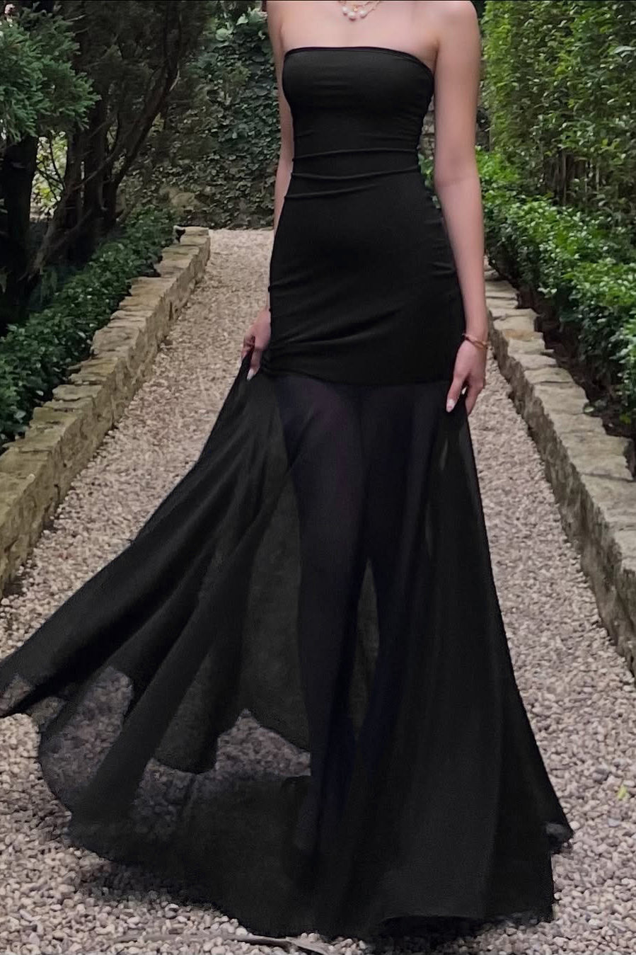 Ruched Bustier Mermaid Evening Dress Main image