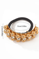 Liquid Metal Finish Geometric Alloy Hair Cuff