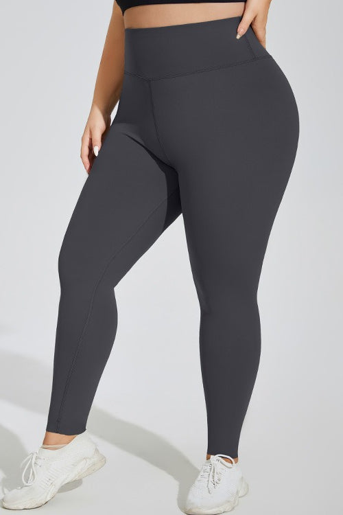 Plus Size Fleece High-Waisted Booty Leggings Secondary image
