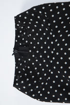 Black Polka Dot Slim Fit Mini Dress