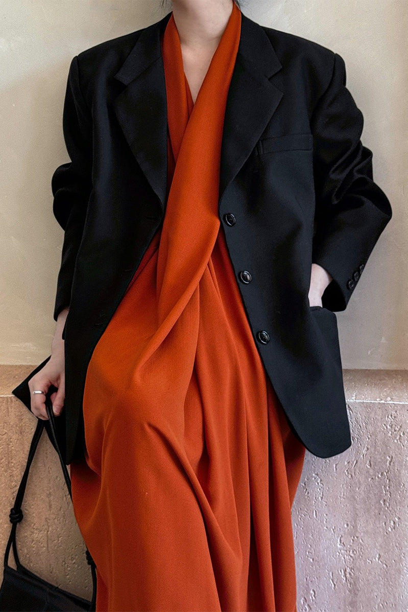 Vintage Casual Long Sleeve Blazer Main image