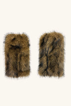 Raccoon Faux Fur Mid Calf Boot Cuffs