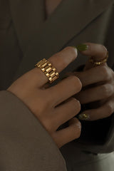 Manual Craft Exaggerated Titanium Steel Ring