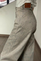 Tie Dye High Waist Relaxed Slim Straight Pants