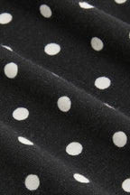 Polka Dot Low Back Slim Fit Short Sleeve Tank Top