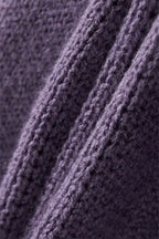 Star Pattern Vintage Knit Zip Up Hoodie
