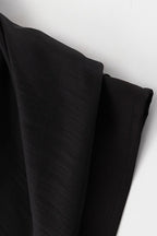 Double Layer Sheer Black High Slit Bodycon Skirt