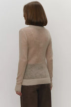 Mohair Round Neck Knit Top