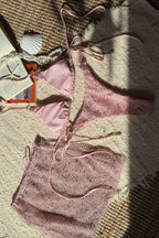Mesh Strappy Beach Three Piece Swim Set
