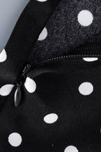 Polka Dot Halter Cami Straight Maxi Skirt Set