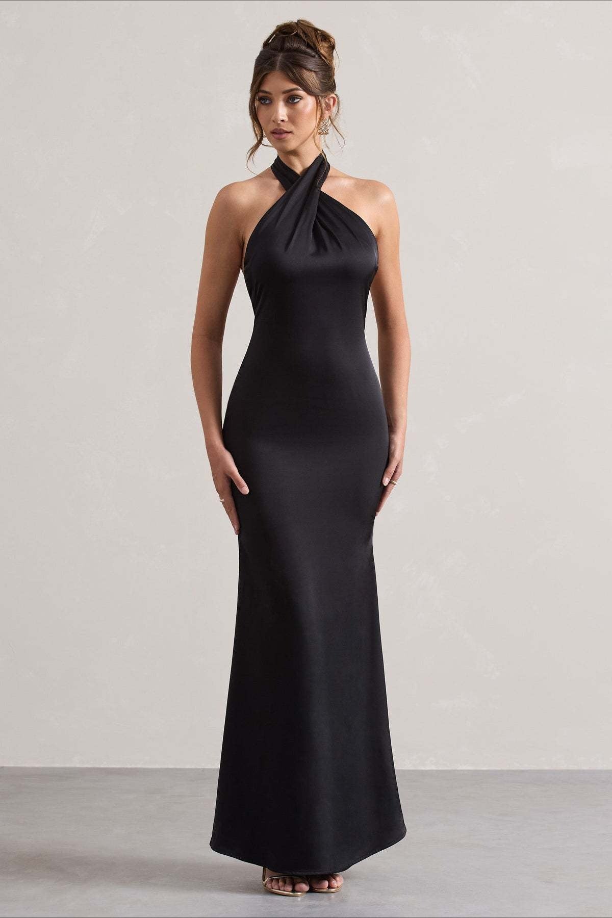 Slim Fit Halter Evening Party Dress Secondary image