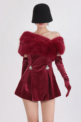 Crystal Embellished Strapless Bandage Dress