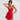 Spaghetti Strap Sweetheart Neck Slip Party Mini Dress - Red Secondary image