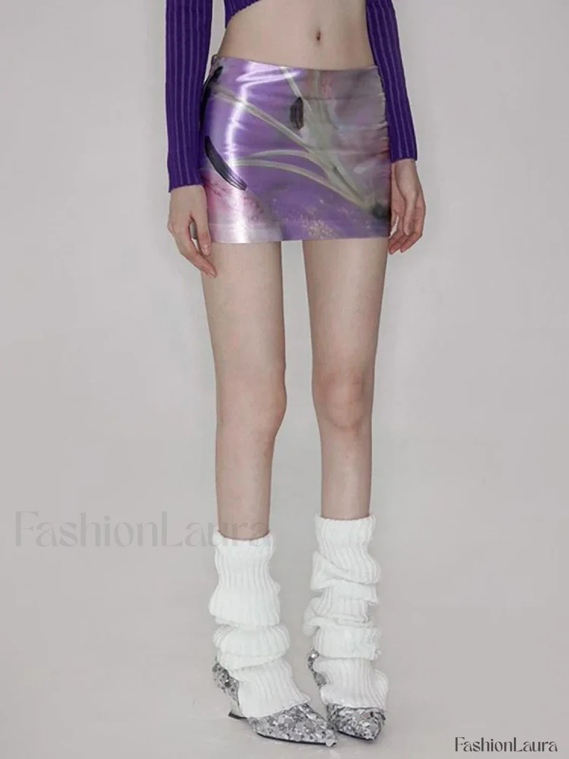 Floral Acetate Fanny Pack Skirt