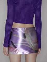 Floral Acetate Fanny Pack Skirt