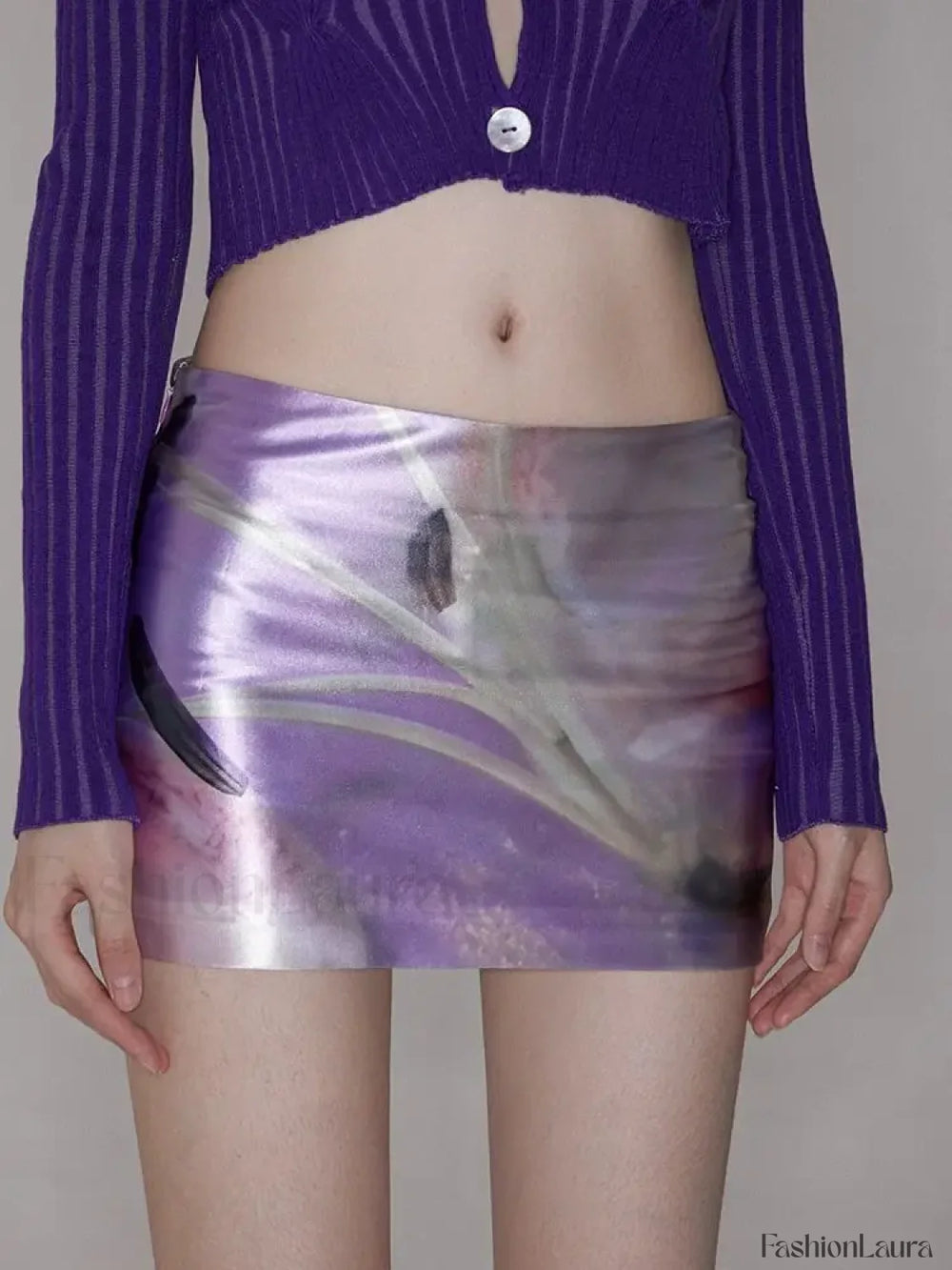 Floral Acetate Fanny Pack Skirt