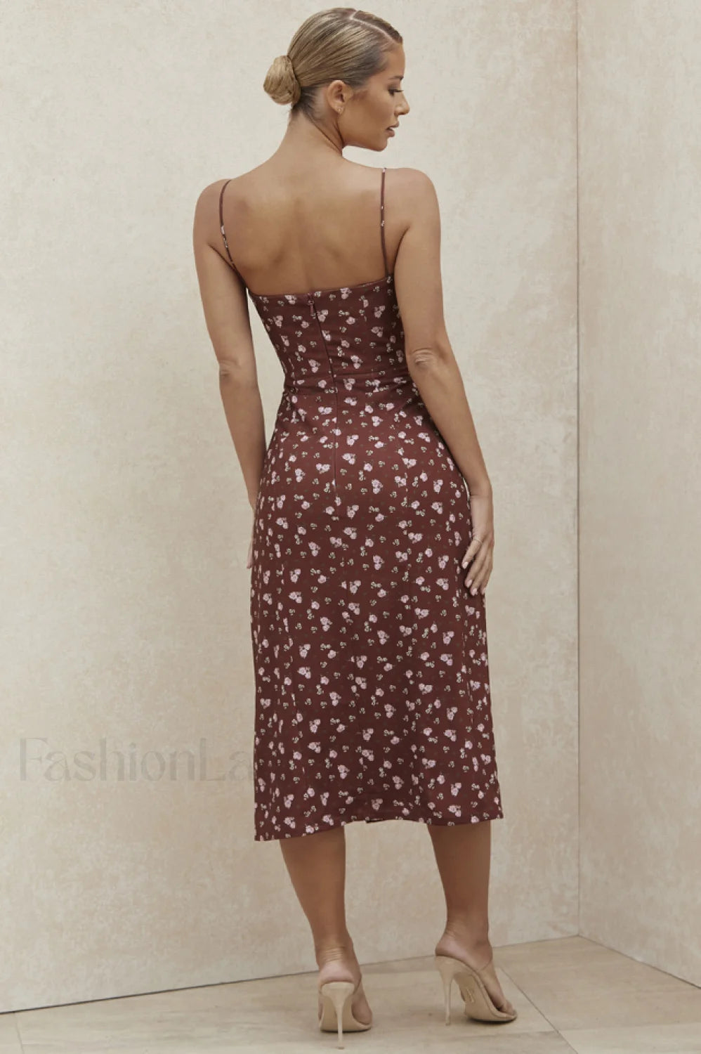 Floral Bustier Stylish Midi Dress