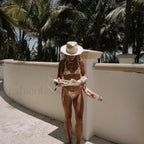 Floral Colorful Beach Bikini Three Piece Set