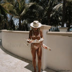 Floral Colorful Beach Bikini Three Piece Set