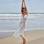 Floral Crochet Maxi Dress Cover Up