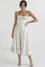 Floral Elegant Print Sundress XS / Green Print
