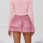Floral Pleated Bohemian Mini Skirt