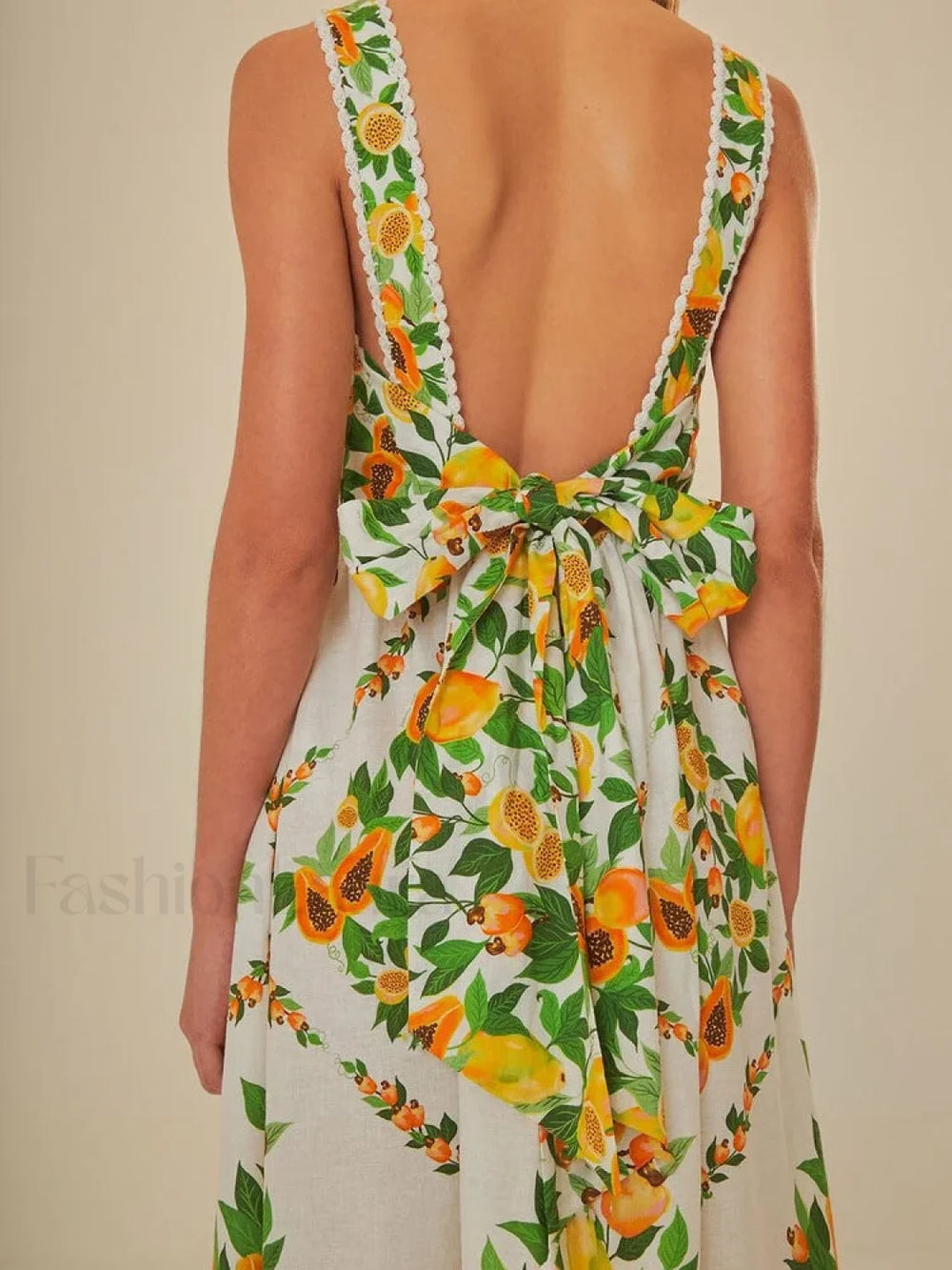 Floral Pocket Square Neck Maxi Dress