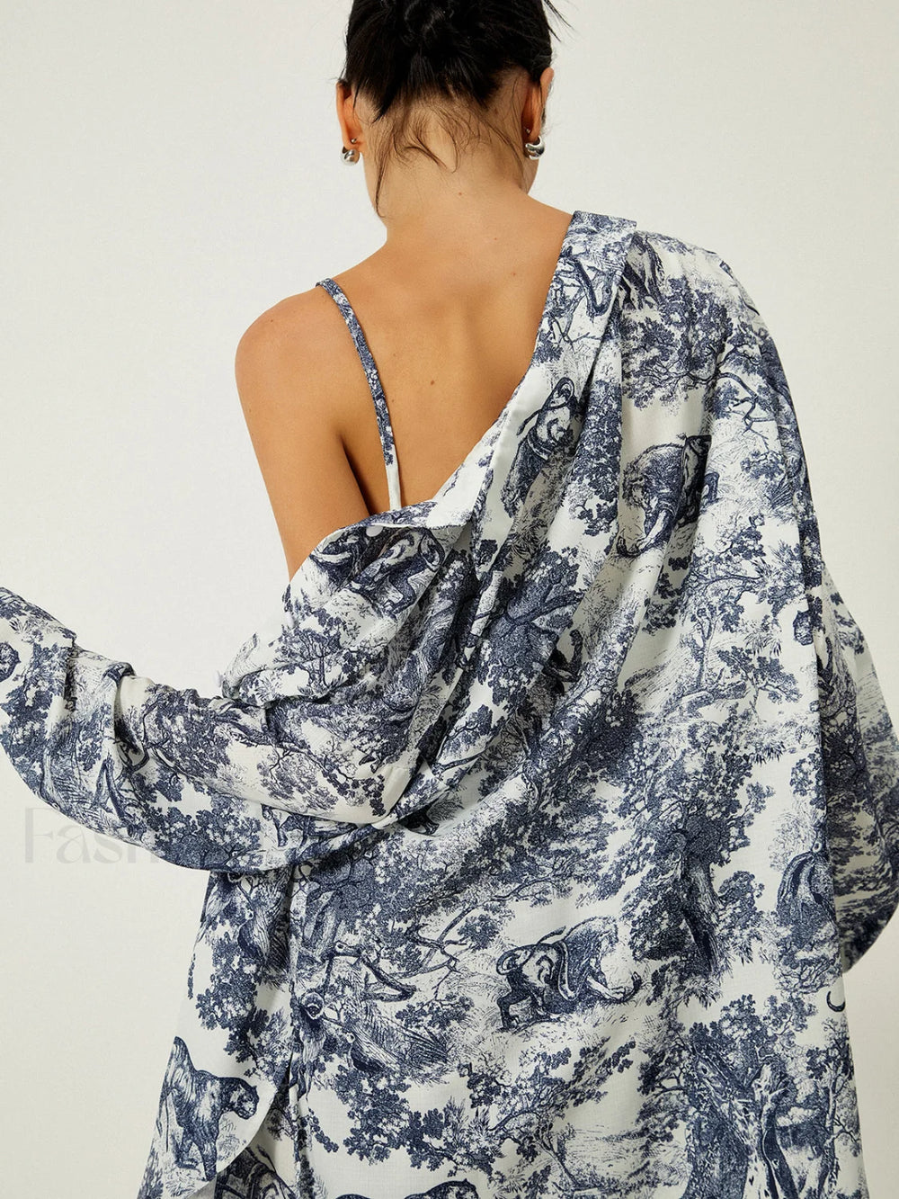 Floral Print Three Piece Shorts Set Short Sets
