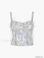 Floral Printed Graceful Cami Top Tank Tops & Camis