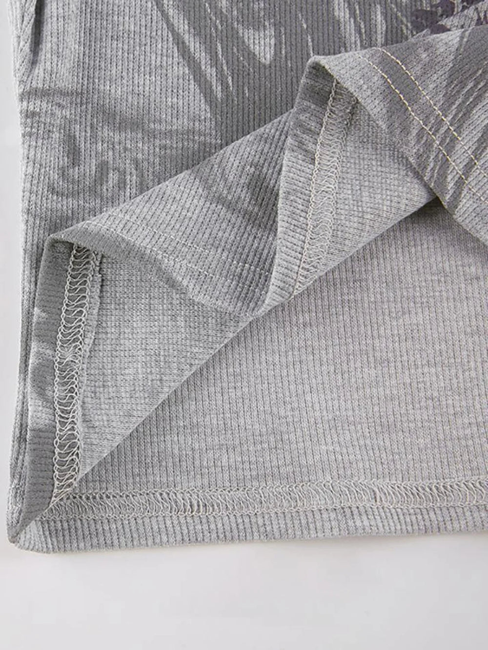 Floral Rhinestone Long Sleeve Crop Top Tops&Tees