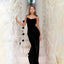 Floral Strappy Backless Slim Fit Hip Wrap Maxi Dress Black / S