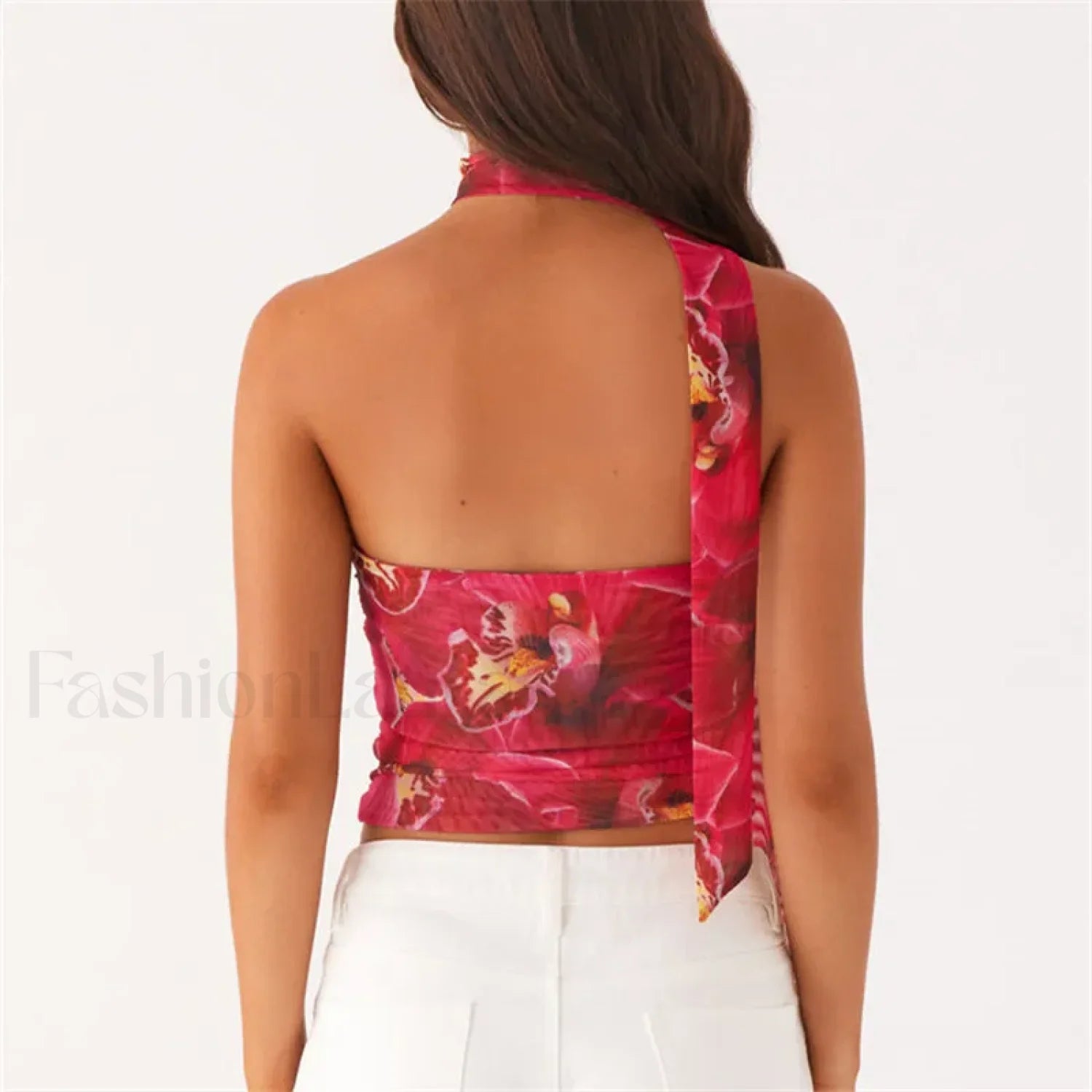 Floral Tube Strapless Crop Top Secondary image