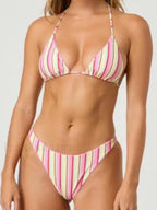 Floral Underwire Bikini Set pink / S