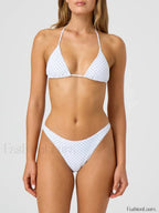 Floral Underwire Bikini Set WHITE / S