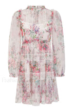 Floral Wonder Stylish Micro Mini Dress S / Apricot