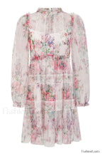 Floral Wonder Stylish Micro Mini Dress S / Apricot