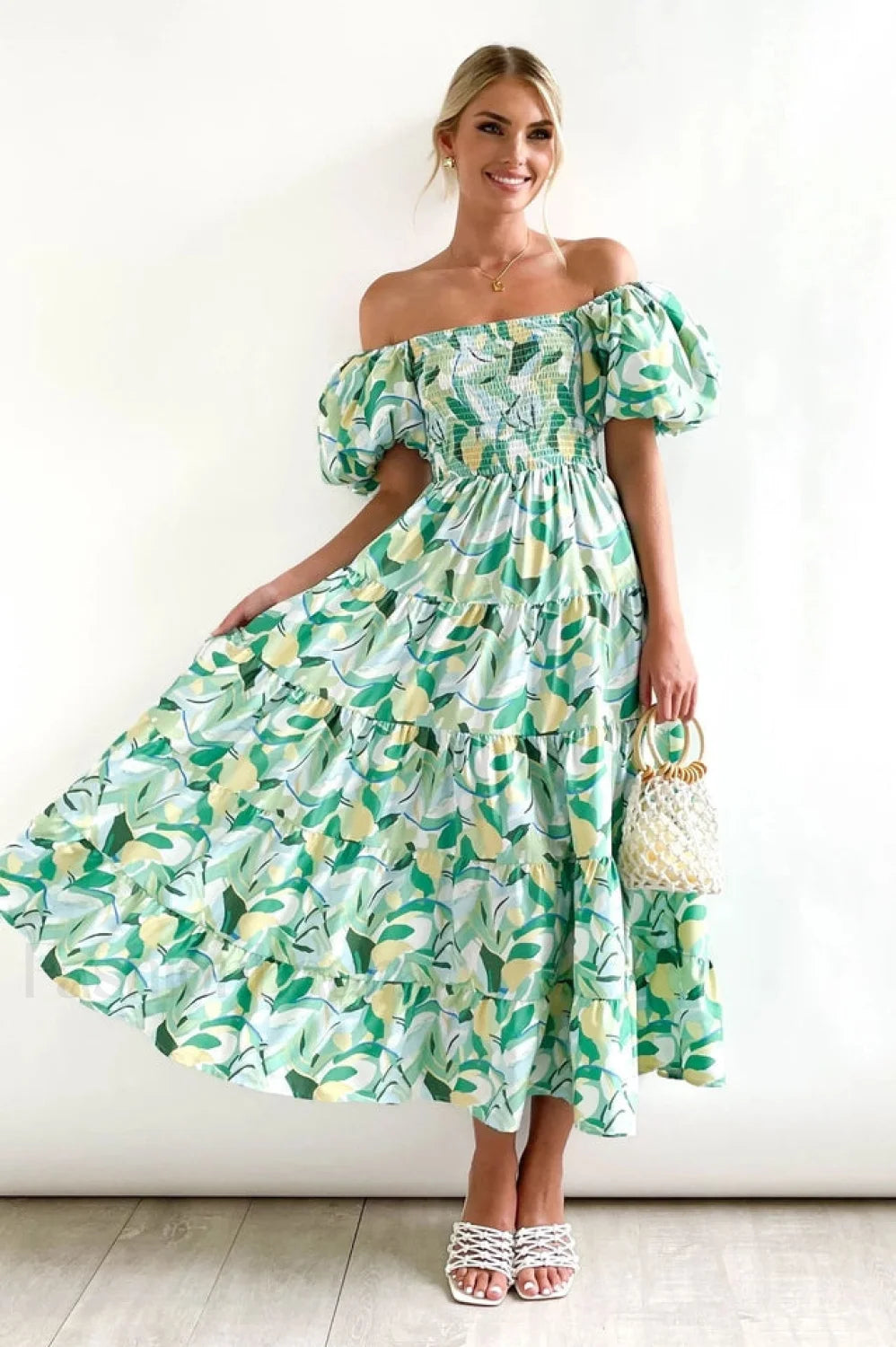 Flossy Elegant Midi Dress S / 11#
