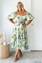 Flossy Elegant Midi Dress S / 4#