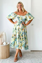 Flossy Elegant Midi Dress S / 4#