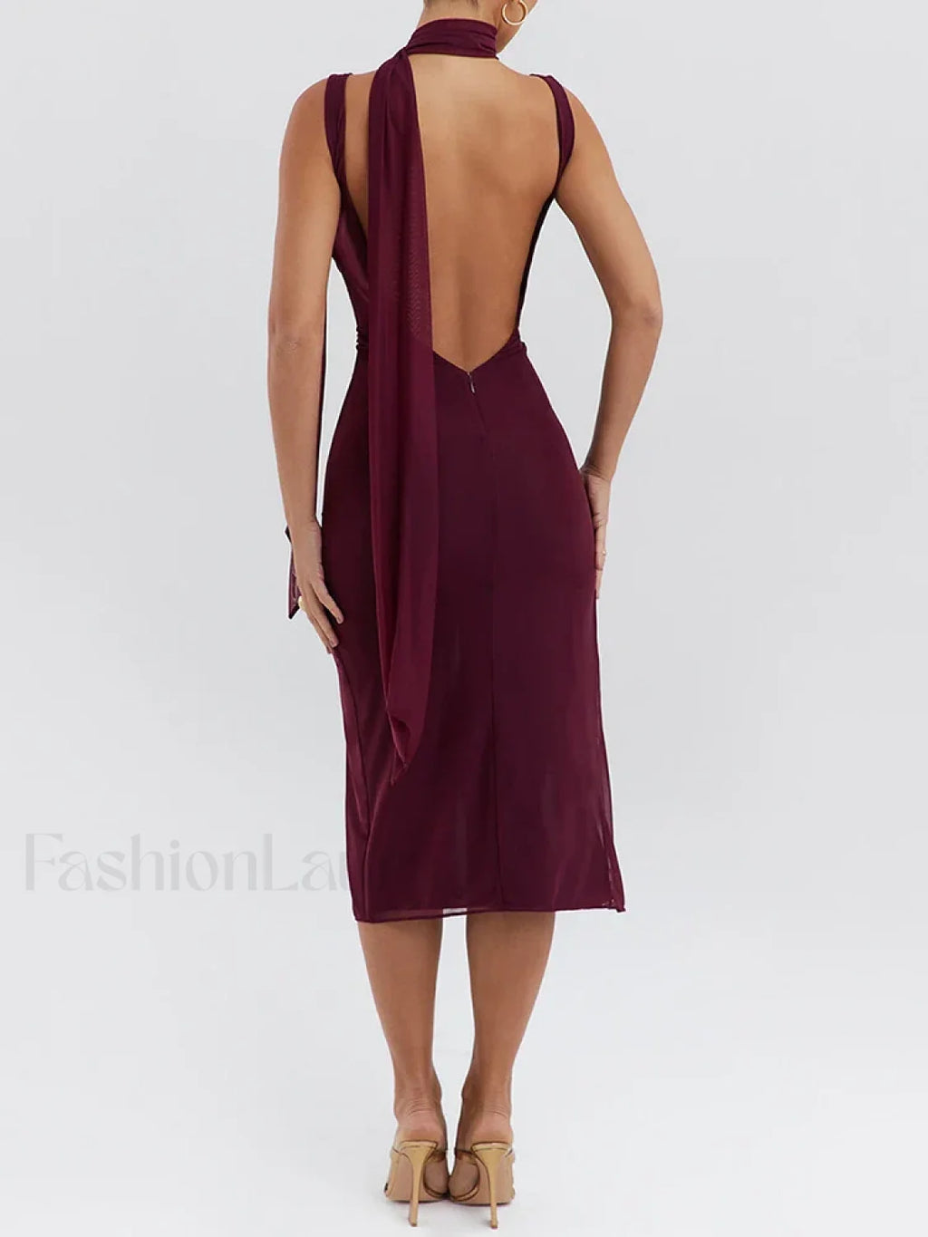 Flower High Split Midi Dress
