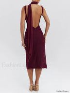 Flower High Split Midi Dress