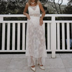 Flower Mesh Floral Dress Cover Up