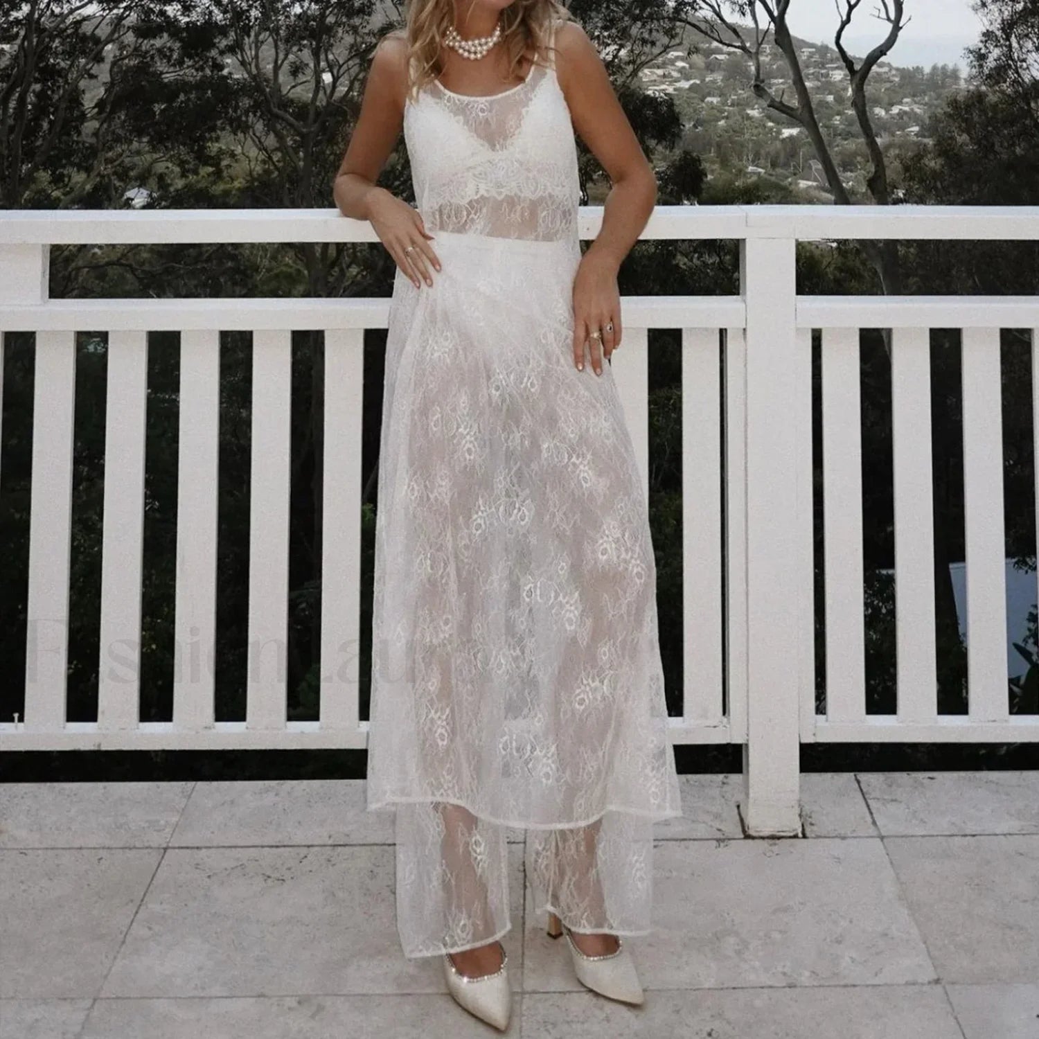 Flower Mesh Floral Dress Cover Up Secondary image