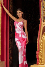 Flower Print Strappy Sexy Slim Fit Vacation Floral Dress