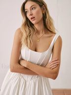 French Elegant Graceful Solid Short Dress Dresses