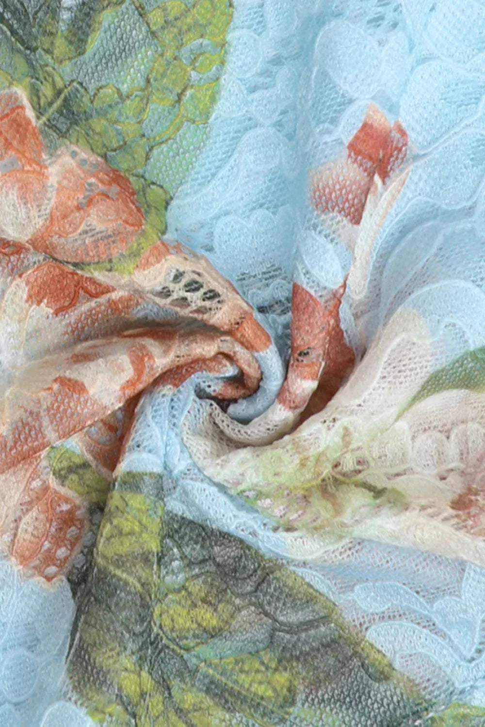 French Retro Lace Vest Sleeveless Printed Floral Dress