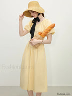 French Waist Slim Midi Dress