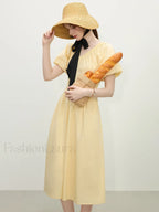 French Waist Slim Midi Dress